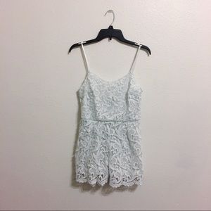 White lace romper